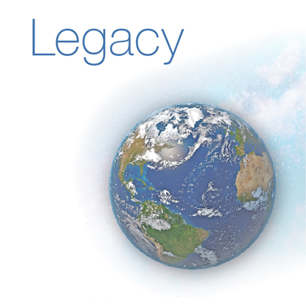 Legacy title with picture of Earth