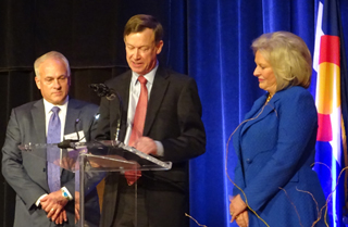 Linda Childears and Governor Hickenlooper