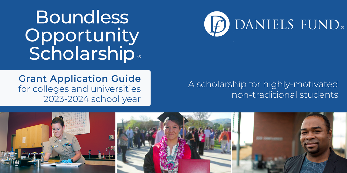 Boundless Opportunity Scholarship Grant Application Guide header
